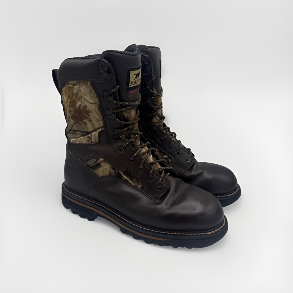 Irish Setter Boots Mens 12 Gunflint II 200g Insulate 10" Realtree Camo Leather